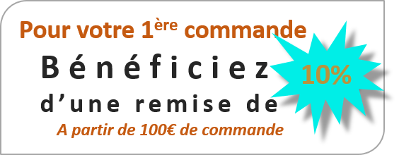 Remise commerciale de 10% pour la première commande